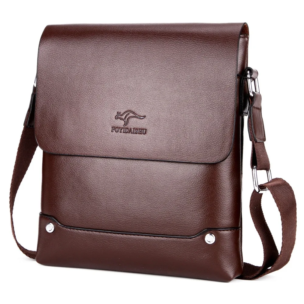 Роскошная брендовая винтажная сумка мессенджер Kangaroo мужские кожаные сумки через