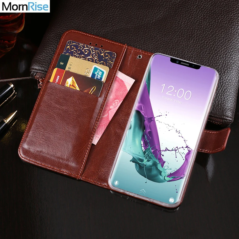 Luxury Vintage PU Leather Flip Cover For Doogee Y7 Plus N10 Case Wallet Kickstand Card Pocket Business Style Phone Bag Fundas | Мобильные