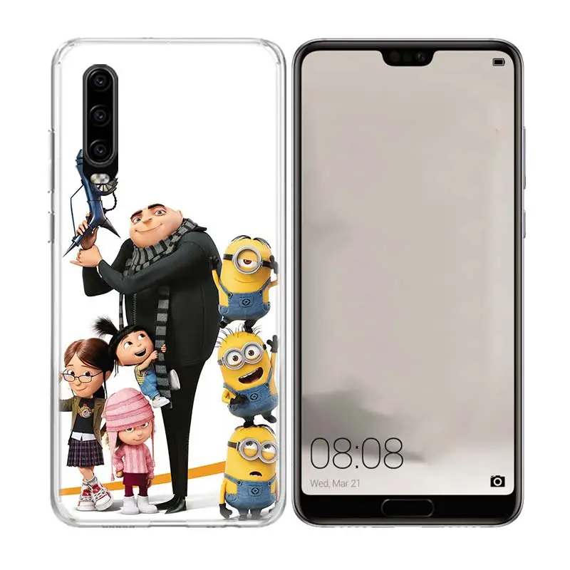 Специальный мягкий чехол для телефона с миньонами Gru Agnes huawei P30 P20 mate 20 10 Pro P10 lite P Smart