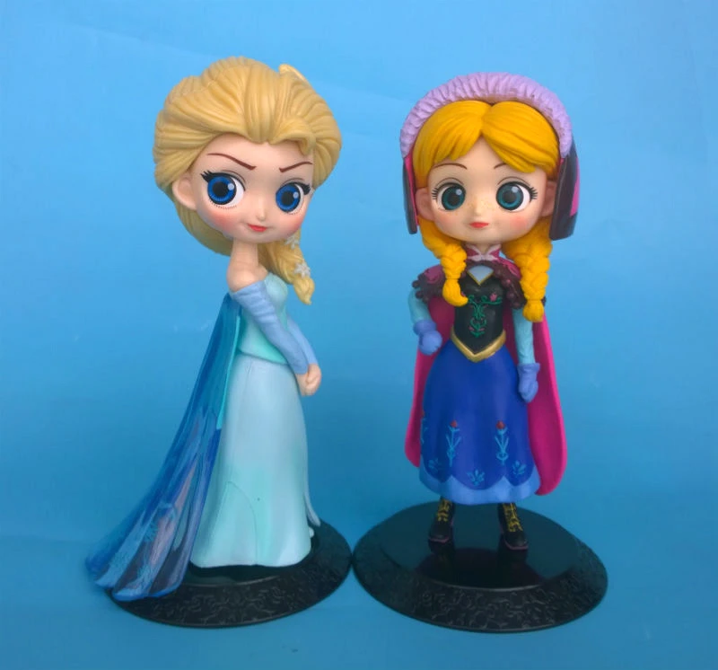 Q posket персонажи фигурка Анна и Эльза ледяная королева игрушка подарок для