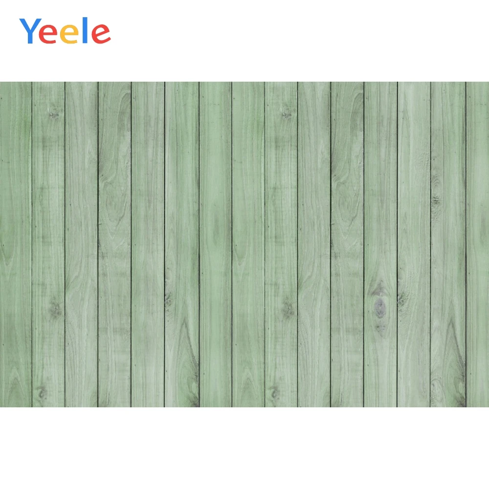 Yeele зеленые деревянные доски текстура гранж портрет ПЭТ кукла фотографии фоны