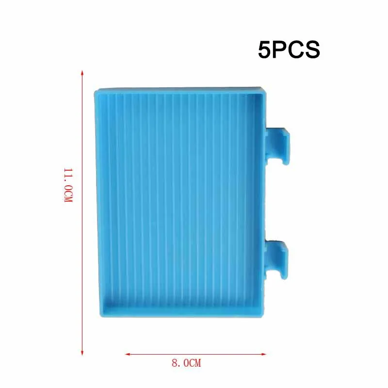 L blue trayX5PCS Инструменты для вышивки картин со стразами Наборы для вышивания крестиком DIY ручка-пинцет, клей, коробка для хранения, набор аксессуаров для алмазной живописи - Цвет: L blue trayX5PCS