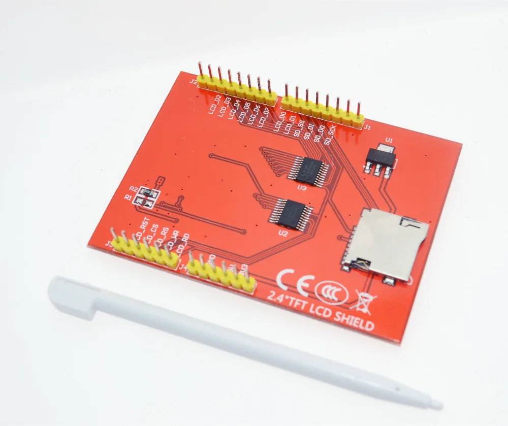 ЖК модуль TFT 2 4 дюймовый экран для платы Arduino UNO R3 и поддержка mega 2560 с сенсорной