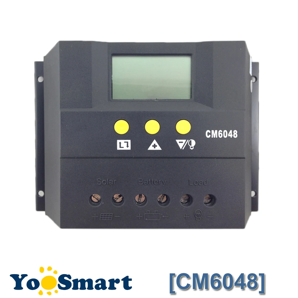 Контроллер заряда солнечной батареи солнечная панель с ЖК-дисплеем 48 В 60 А CM6048 |