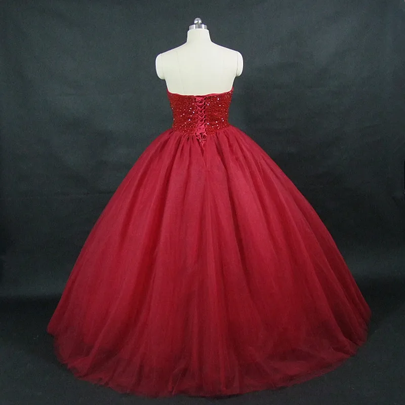 

QQ Lover 2019 New Elegant Burgundy Wedding Dress Custom Made Luxury Beaded Wedding Gown Vestido De Noiva