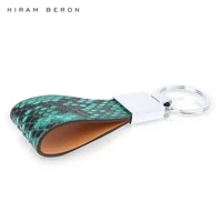 hiram beron key hanger organizer snake skin car keychain genuine leather bag accessories men gift for him dropship
