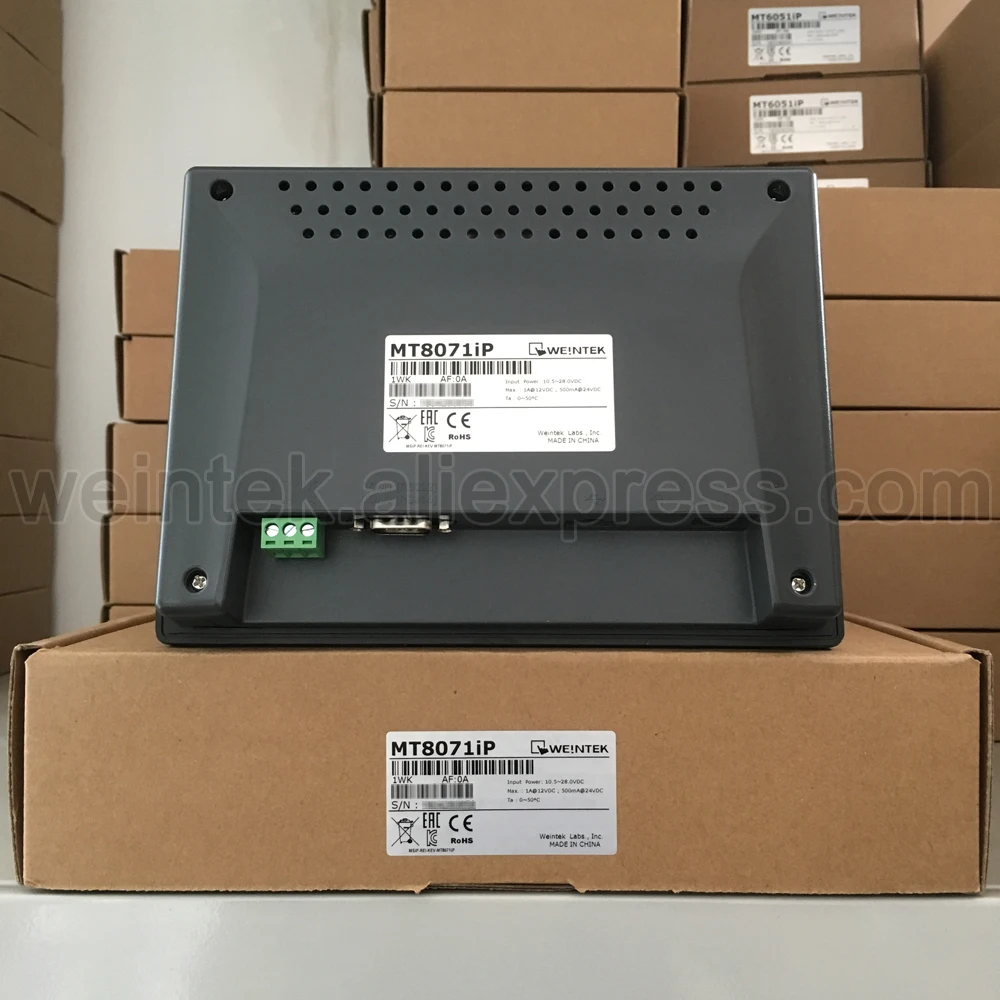MT8071iP Weintek HMI 7 дюймов сенсорный экран Панель встроенный Ethernet (новый и оригинал) |