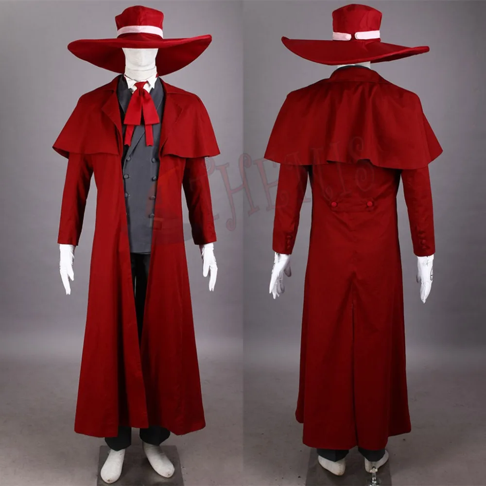Vampire Hunter Cosplay Hellsing Alucard Cosplay Costumes Cool Man Suit And High Cotton Content Long Coat  Best Outfits