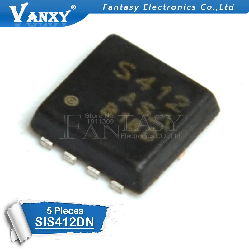 

5 шт. SIS412DN-T1-GE3 QFN-8 SIS412DN S412 QFN SIS412 новый оригинальный