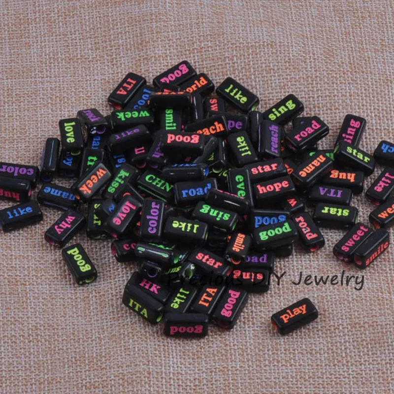 Акриловые бусины разделители для изготовления ювелирных изделий смешанные с