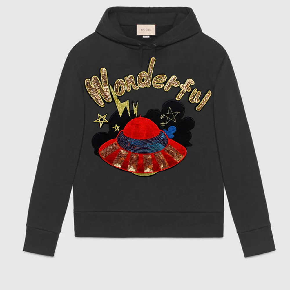 Вышивка Высококачественная большая нашивка с английским алфавитом аппликация