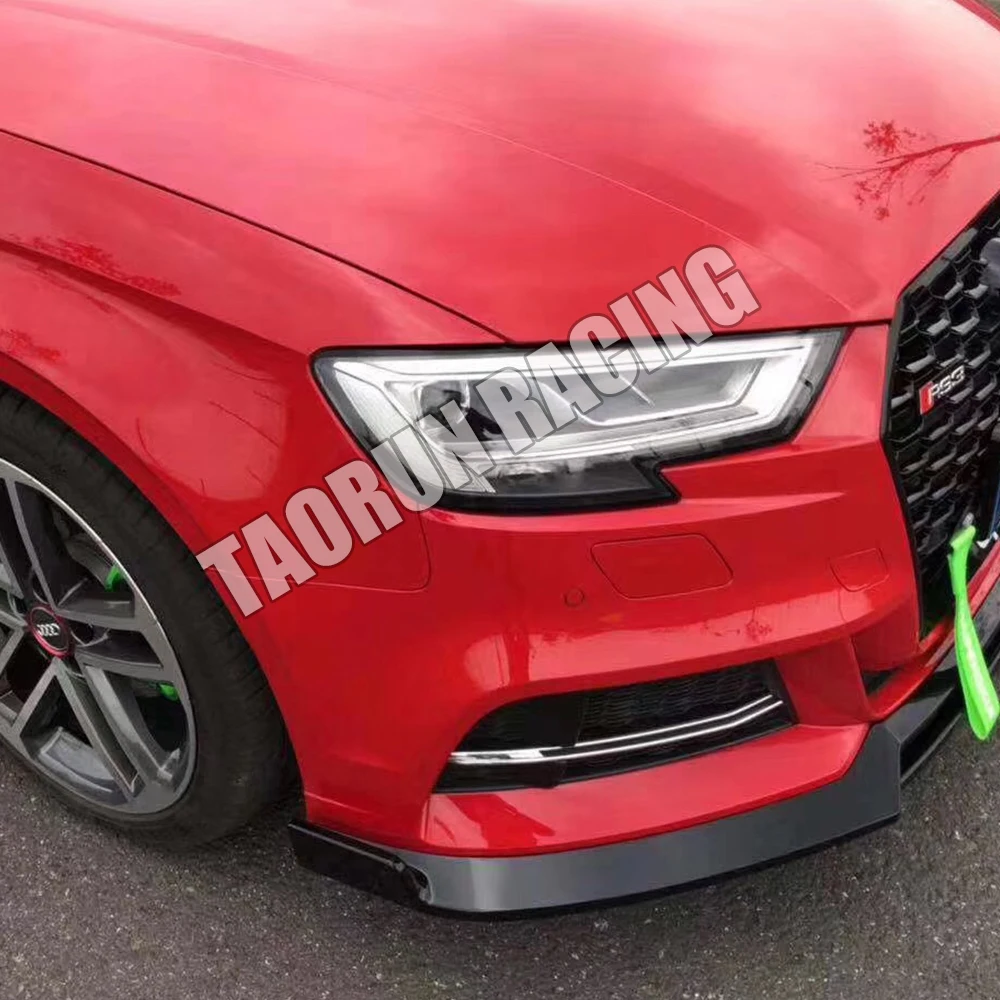 S3 ABS черный передний бампер спойлер для Audi A3 S line & Bumper 2017 2018 2019 (не подходит
