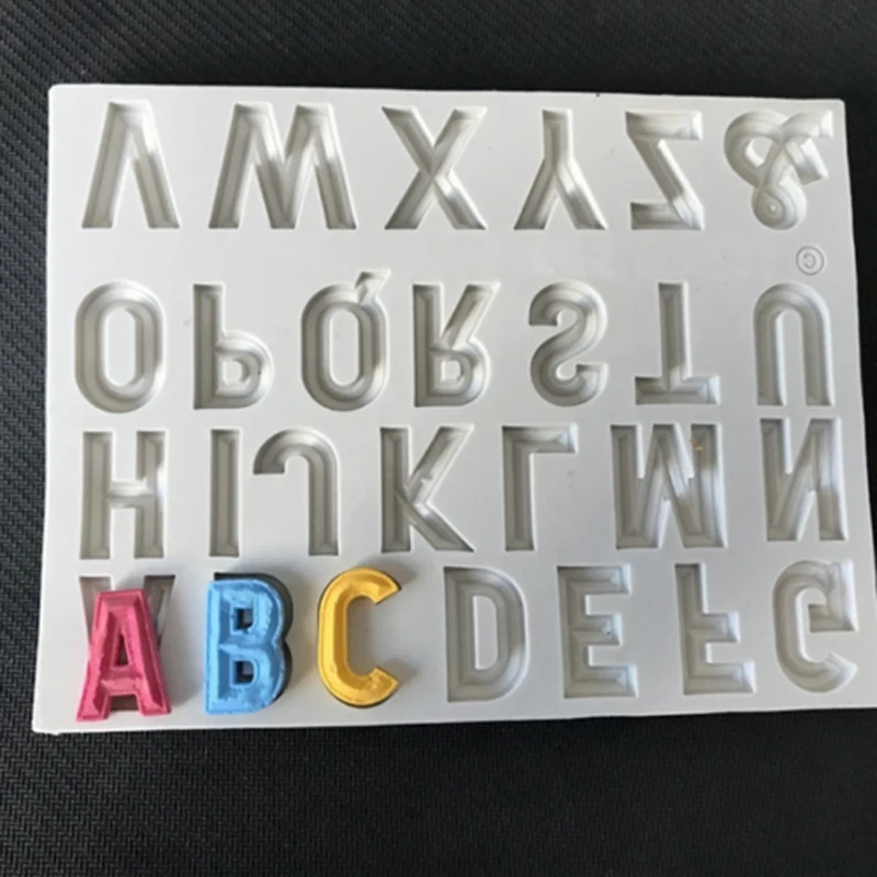 

1 х Силиконовый 3D буквы алфавита Fondant Mold торт шоколад мастика формочка