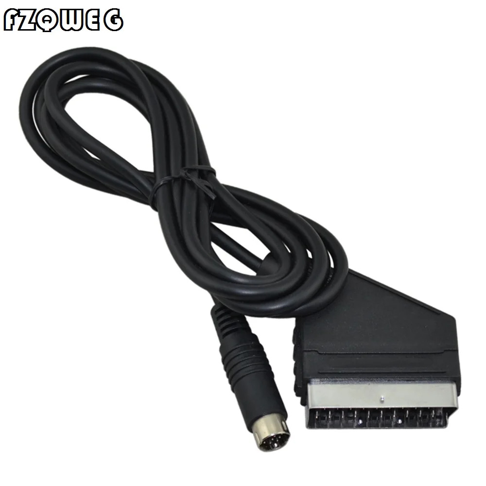 

FZQWEG 10pcs High Quality 10 pins Scart Video Cable for SEGA Saturn