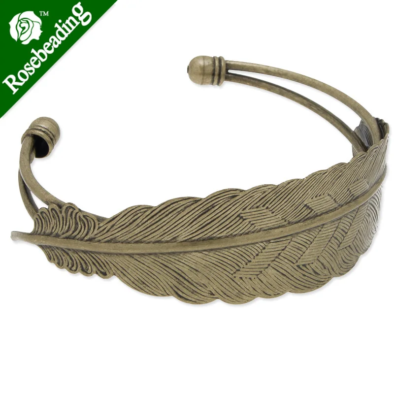 

Antique Bronze Plated adjustable Bracelet,feather shape,width 23mm,Lead And Nickel Free,Sold 5pcs/Lot-C3437