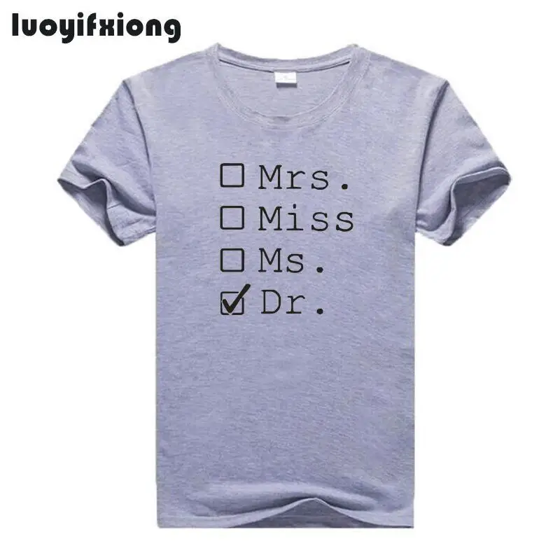 Хипстерская футболка с надписью Mrs Miss Ms Dr женские топы забавная рубашка доктором