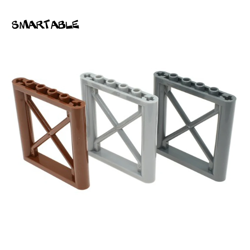 Smartable мс забор 1x6x5 детали рамы строительные блоки игрушки для детей творческие