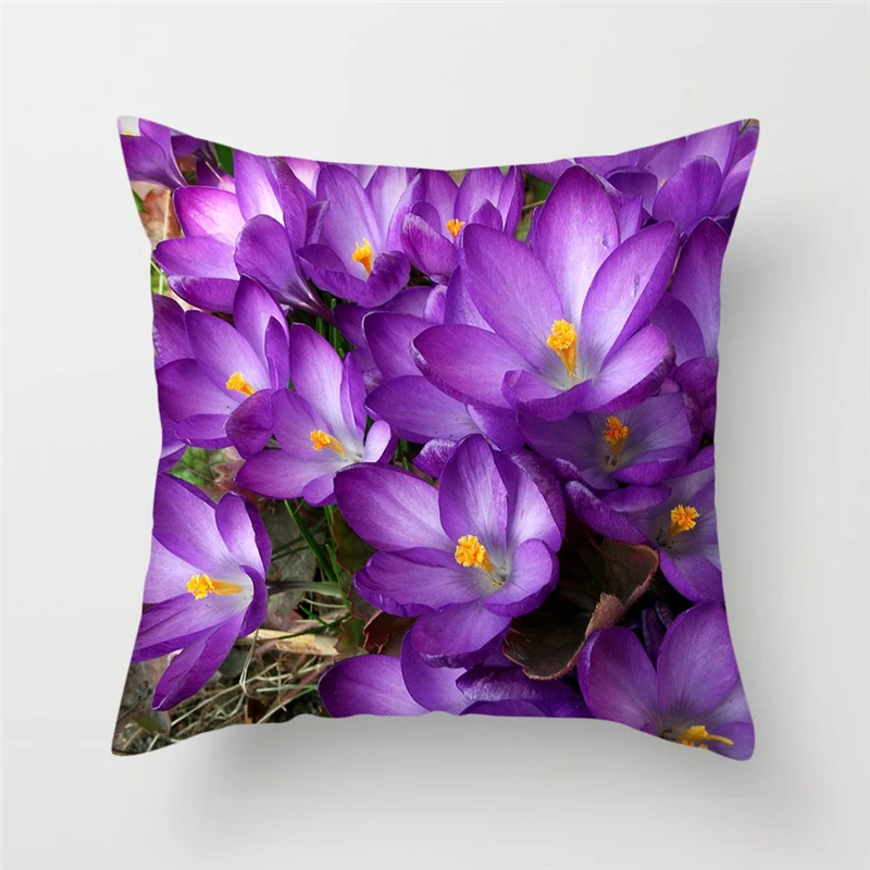 Fuwatacchi Цветочная живописная Подушка чехлы для солнечных лучей цветочные белые