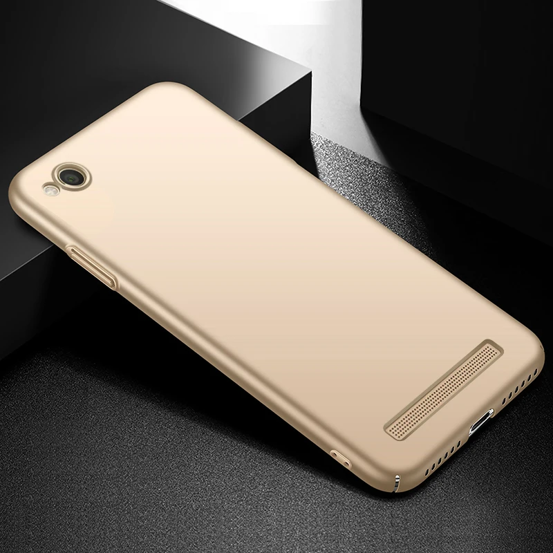 gold YonLinTan Coque чехол для Xiaomi Redmi 4A 5A 4 5 A Жесткий ПК на роскошный простой, матовый протектор телефона 360 чехол на заднюю панель телефона - Цвет: gold
