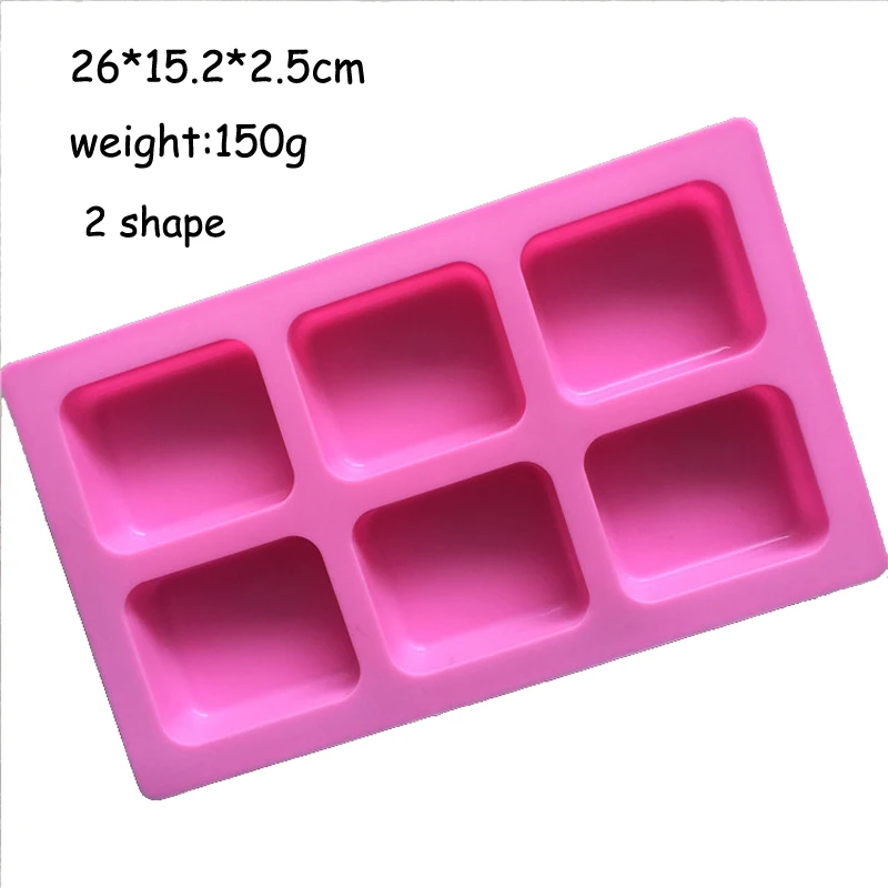 3D круглая квадратная силиконовая форма для мыла льда конфет шоколада торта