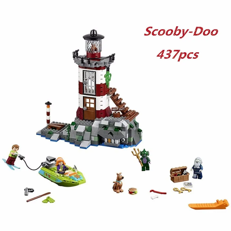 437pcs Bela diy Scooby Doo Haunted Lighthouse kids Building Blocks Compatible With 75903 Bricks Toys gift For Children |