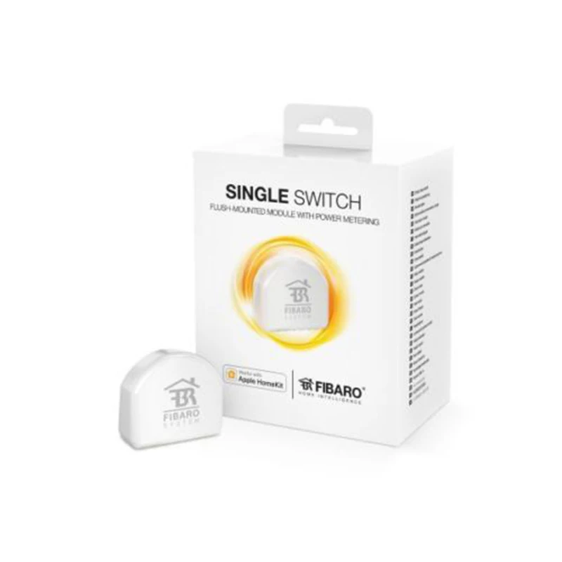 FIBARO Apple HomeKit совместим с одним переключателем FGBHS 213 функцией измерения мощности и