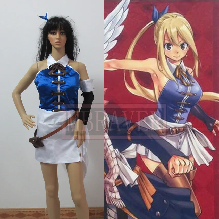 Бесплатная доставка косплей-костюм Люси хартфилия с хвостом Феи любого размера |