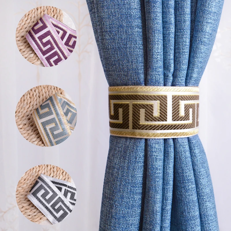 2 шт/пара жаккардовая кружевная занавеска Tieback Висячие ремни-веревки ремень