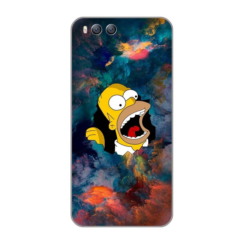 Homer J.Simpson Fundas printed Soft TPU Silicone Case Cover for xiaomi 3 note3 4 5c 5s 5 6 redmi 4a 6a note note2 5a |