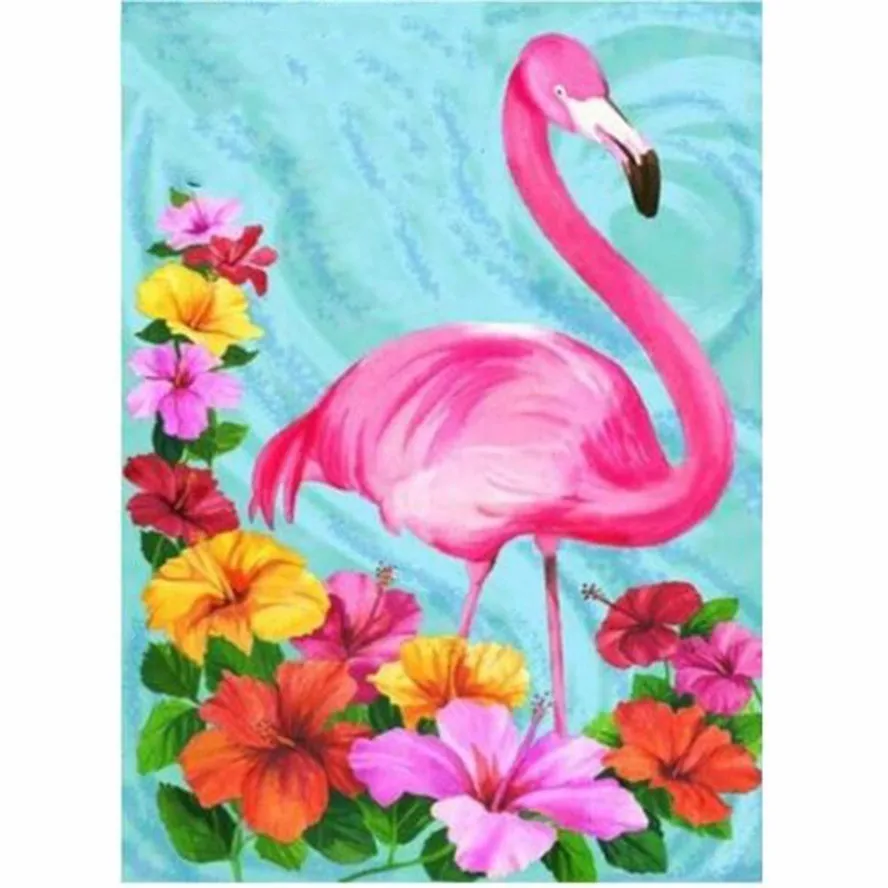 

Цветок Фламинго 5d Вышивка квадрат/круглые наборы крестиком домашний декор алмазная живопись Мозаика Diy картинки рукоделие