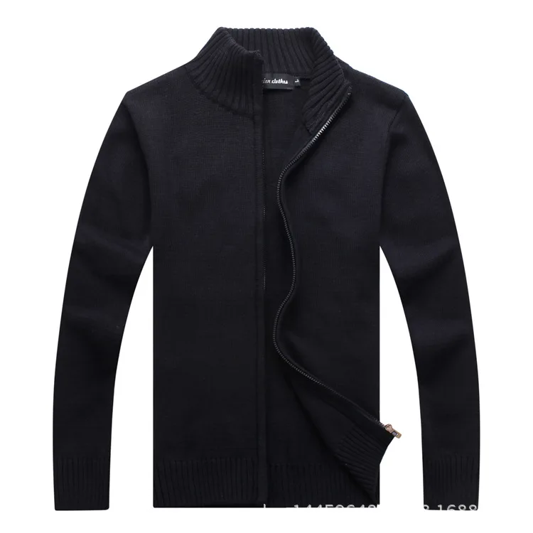 Прямая поставка с фабрики осенний мужской кардиган свитер на молнии воротником