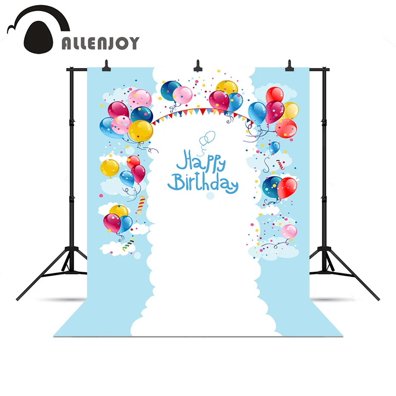Allenjoy фоны для фотографий День рождения воздушные шары флаги Симпатичные детские