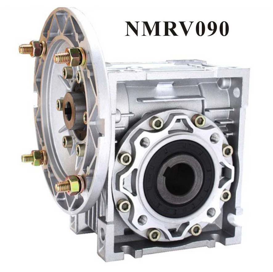 Редуктор червячного редуктора NMRV090 20:1- 60 :1 коробка передач 19 мм 24 28 Входной вал 90