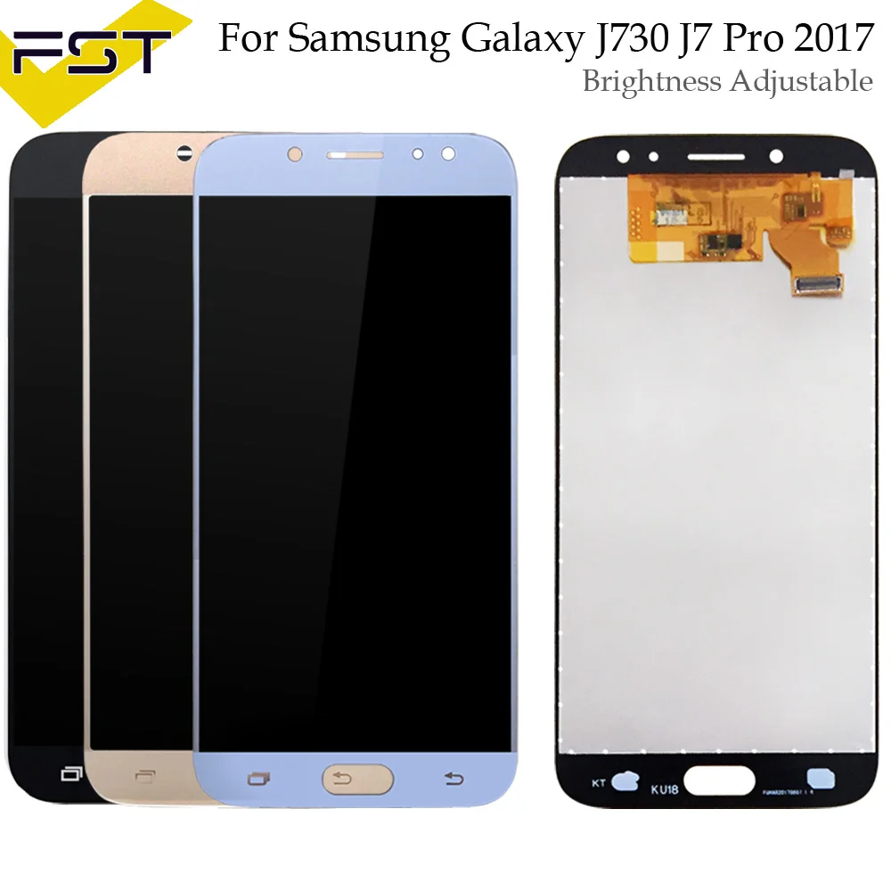 Яркая регулировка для Samsung Galaxy J7 Pro 2017 J730 J730F ЖК дисплей с сенсорным экраном