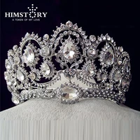 hot european designs vintage peacock crystal tiara bridal hair accessories wedding quinceanera rhinestone tiaras crowns pageant