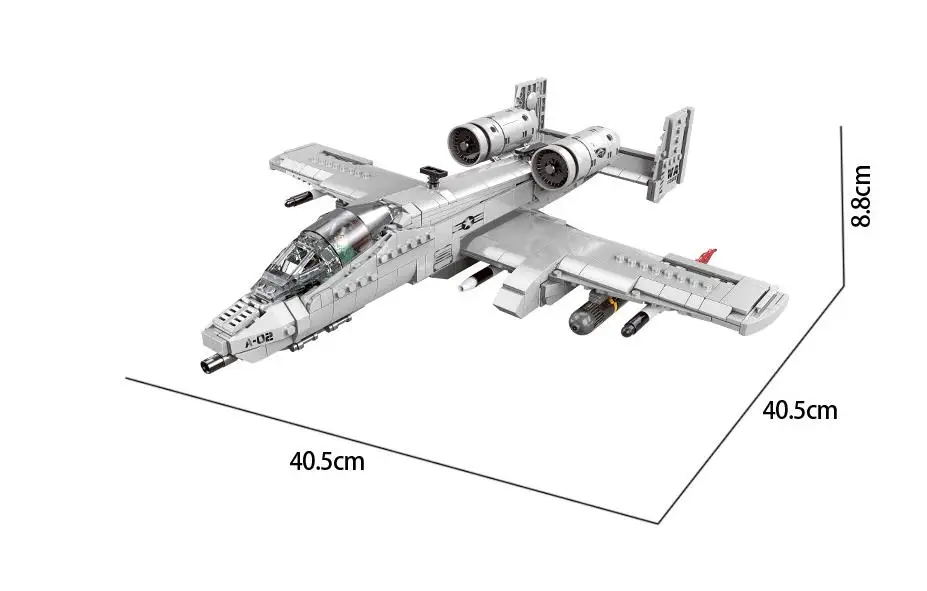 XINGBAO 06022 военный истребитель A10 строительные блоки Thunderbolt II истребитель Warthog Сделай Сам самолет кирпичи игрушки подарок для детей