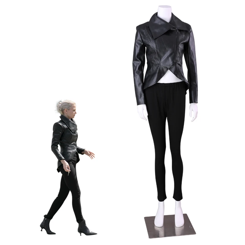 Черное Кожаное Пальто Emma Swan|Костюмы из фильмов и ТВ| |