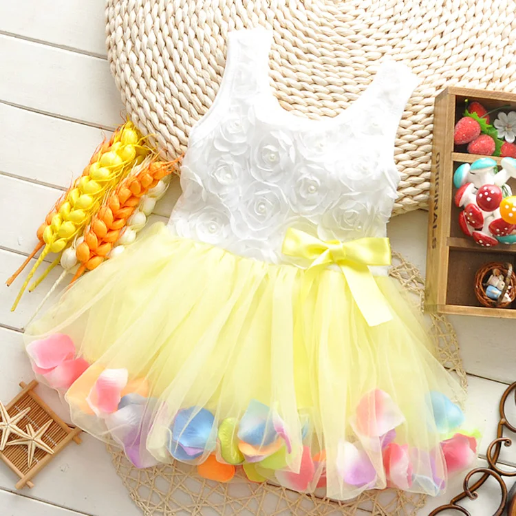 2018 New Summer baby girls dress for 0 1 2 3 Year birthday clothes beautiful flowers Cotton sleeveless kids dresses A232 | Детская