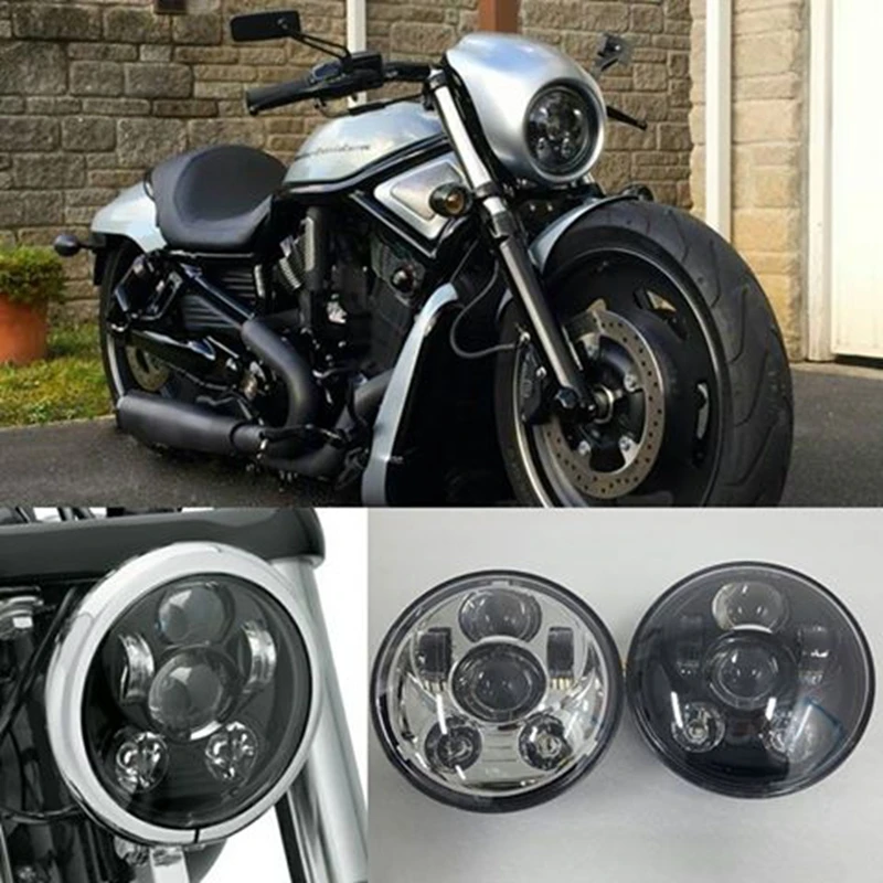 Для Harley 5 3/4 дюйма Светодиодный налобный фонарь для Street 500 XG750 FXDB FXDF 2016 Sportster 1200 Iron