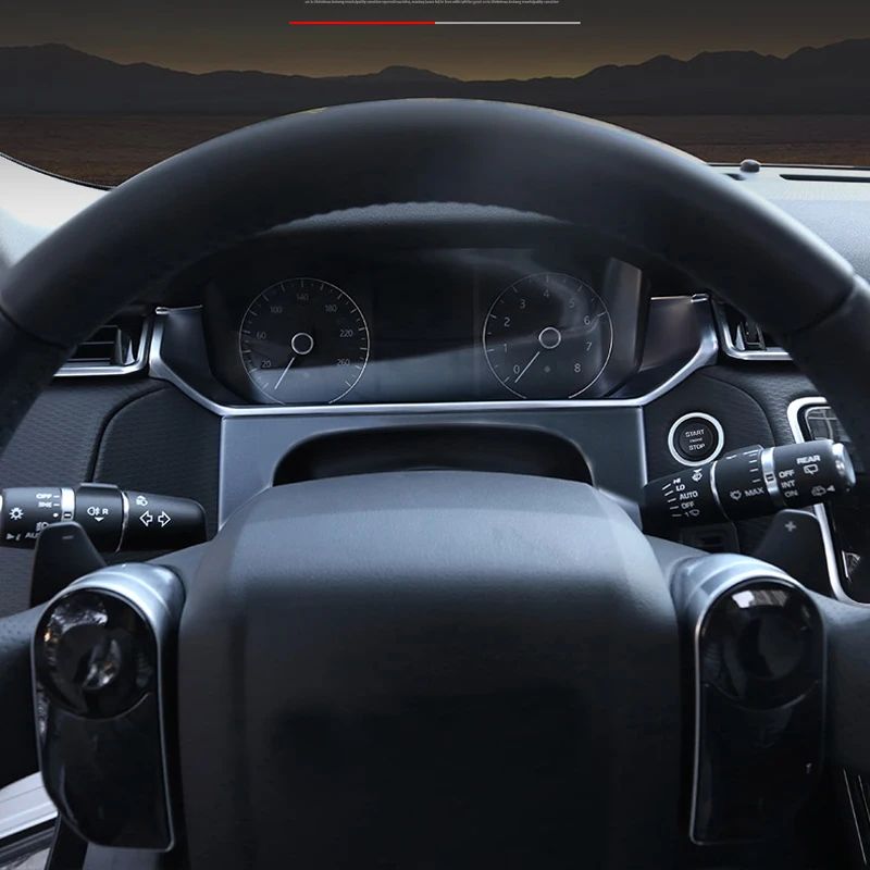 Для Land Rover Range Velar 2017 2018 ABS Матовый Интерьер автомобиля верхняя приборная панель