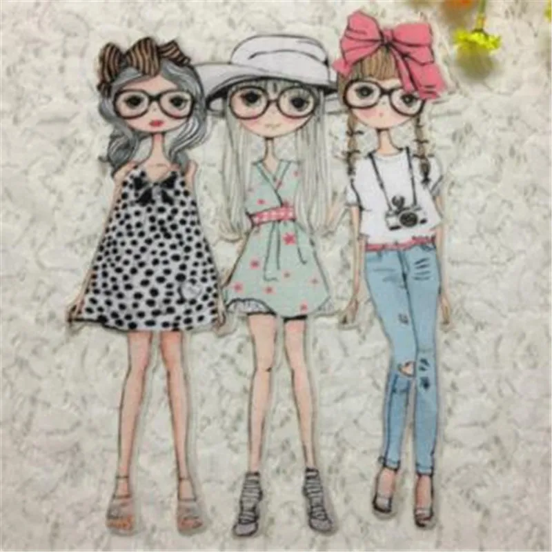 Для женщин/мужчин/детей/малышей для больших девочек железные нашивки одежды