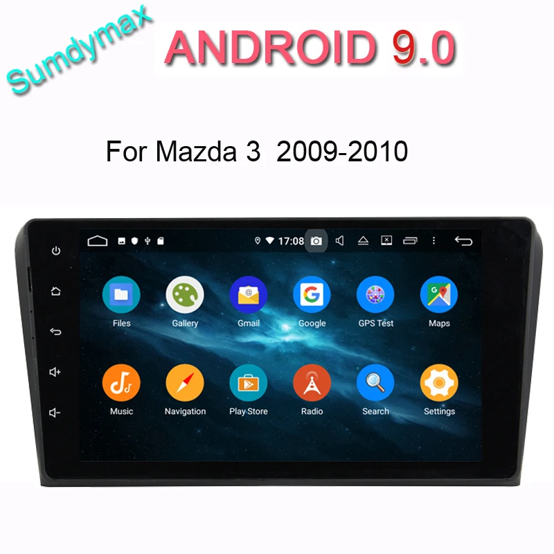 Автомобильный мультимедийный dvd плеер 9 дюймов 2 din android 10 для mazda 3 2004 2009 с