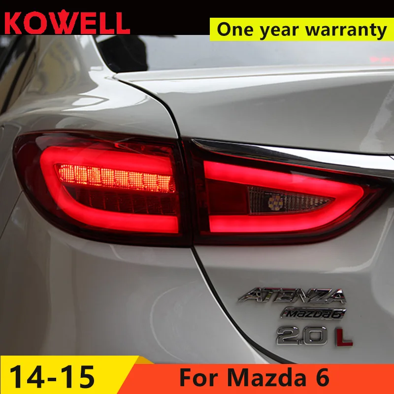KOWELL стайлинга автомобилей forMazda6 хвост светильник s новинка 2015 Mazda 6 Atenza