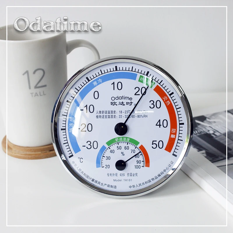 Фото Термометр/измеритель влажности Odatime комнатный настенный гигрометр домашний Термометр/измеритель влажности Odatime комнатный настенный гигрометр домашний