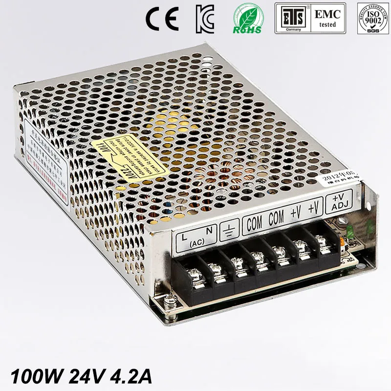 Выход уникальный мини преобразователь ms 100 W 24 V 4.2A ac dc светодиодный
