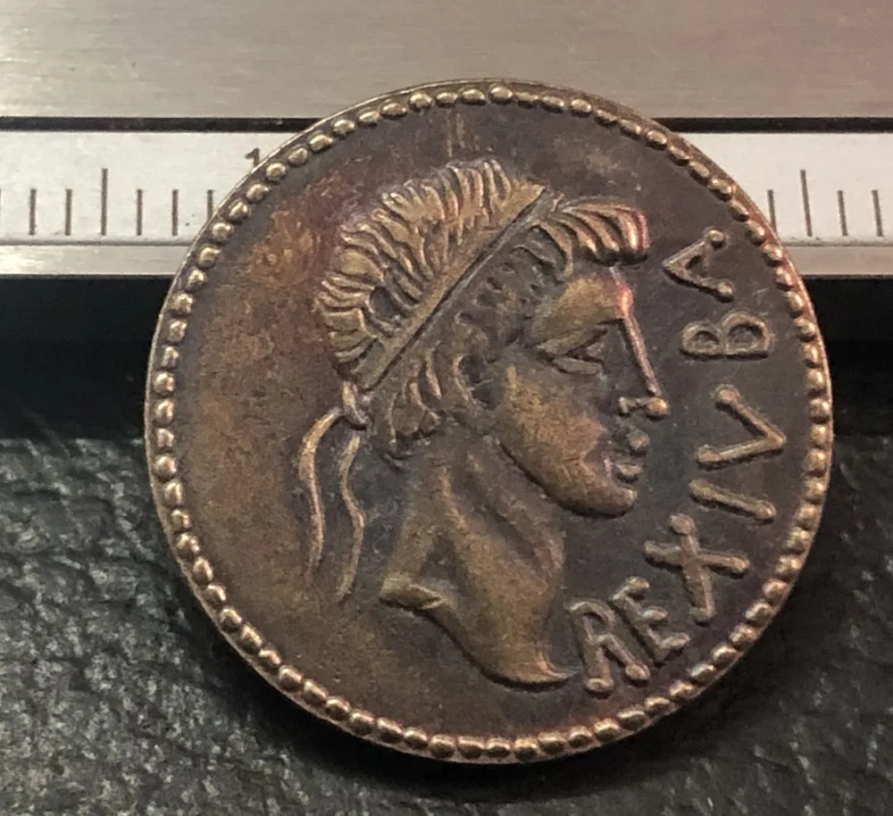 25BC 23AD годы Mauretania denarium Juba II копия монеты|Безвалютные монеты| |