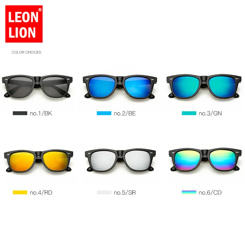 Leonlion 2021 классические солнцезащитные очки мужские цветные для вождения