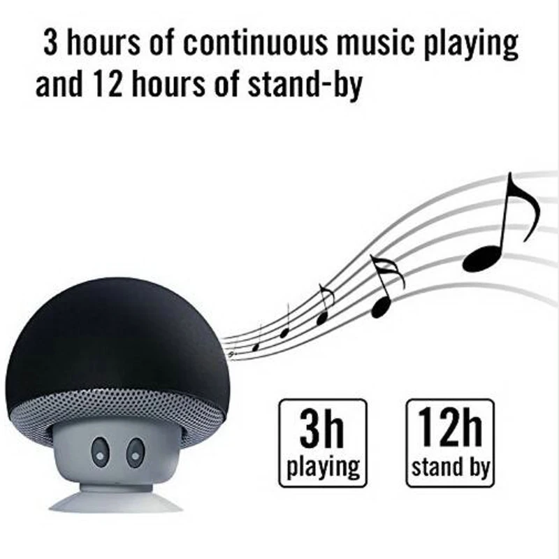 Новый мини Беспроводной Bluetooth динамик в форме гриба хэндс фри Кубка присоски