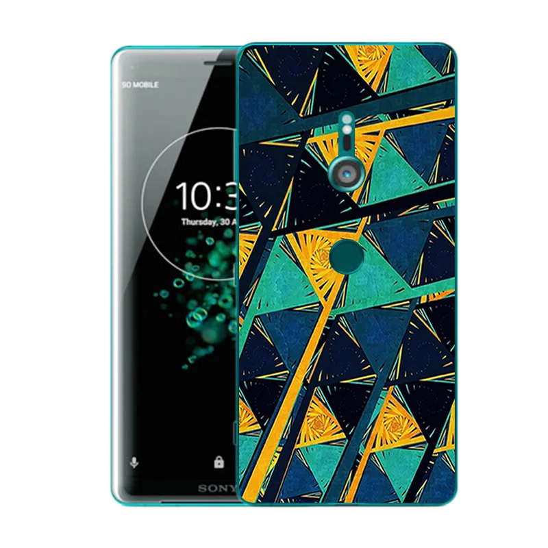 Чехлы 6 0 дюйма для Sony Xperia XZ3 тонкий мягкий силиконовый чехол с принтом сердца и