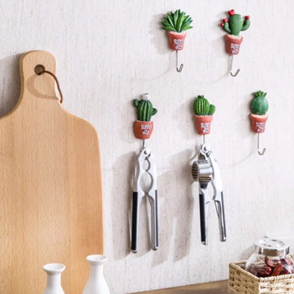 1 шт. вешалка для настенного крючка забавная имитация суккулентных растений